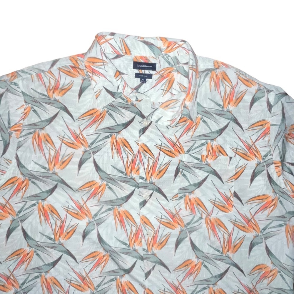 Croft & Barrow Men’s Hawaiian Floral Button Down Shirt XL